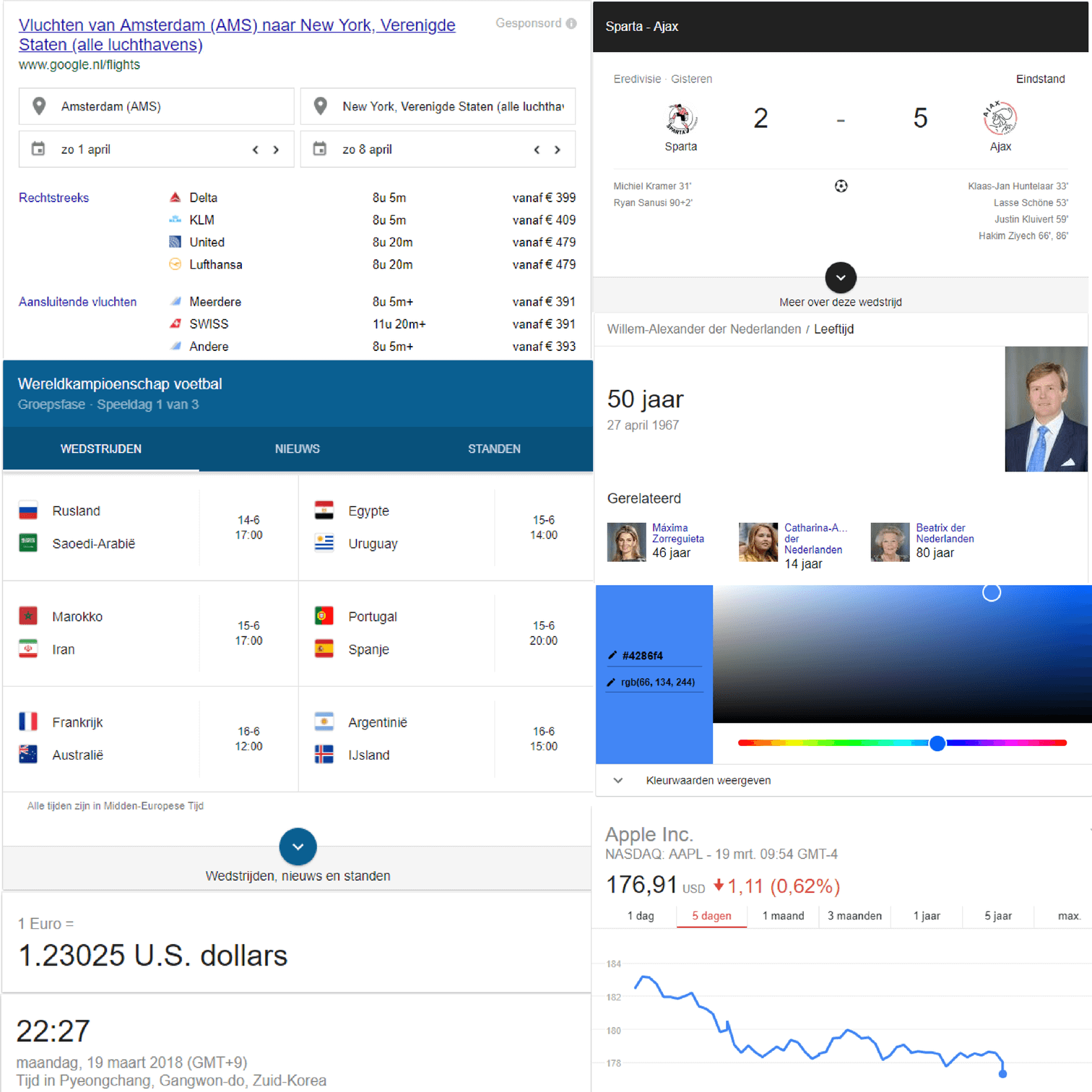 Voorbeeld Google Answer Box