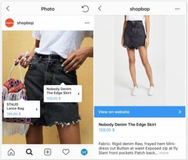 product tagging in shoppable posts
