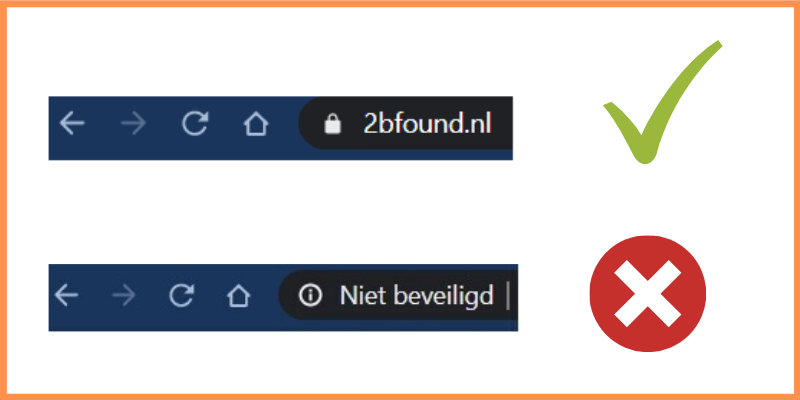 SSL certificaat beveiligde website